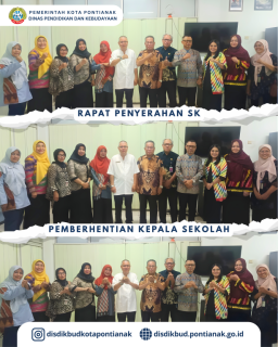 Rapat Penyerahan SK Pemberhentian Kepala Sekolah
