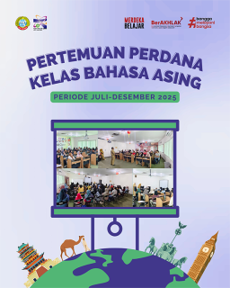 UPT Pusat Ilmu Pengetahuan, Teknologi, dan Bahasa Kota Pontianak Sambut Peserta Kursus Bahasa Asing Periode Juli-Desember 2025