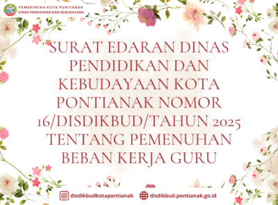 Pengumuman: Surat Edaran Pemenuhan Beban Kerja Guru