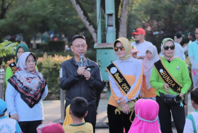 Walikota Pontianak bersama Bunda PAUD Promosi PAUD di Car Free Day Ayani Pontianak